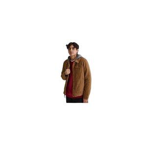 Levi Strauss & Co. Mens‎ Sherpa Lining Hooded Denim Trucker Jacket Size Large